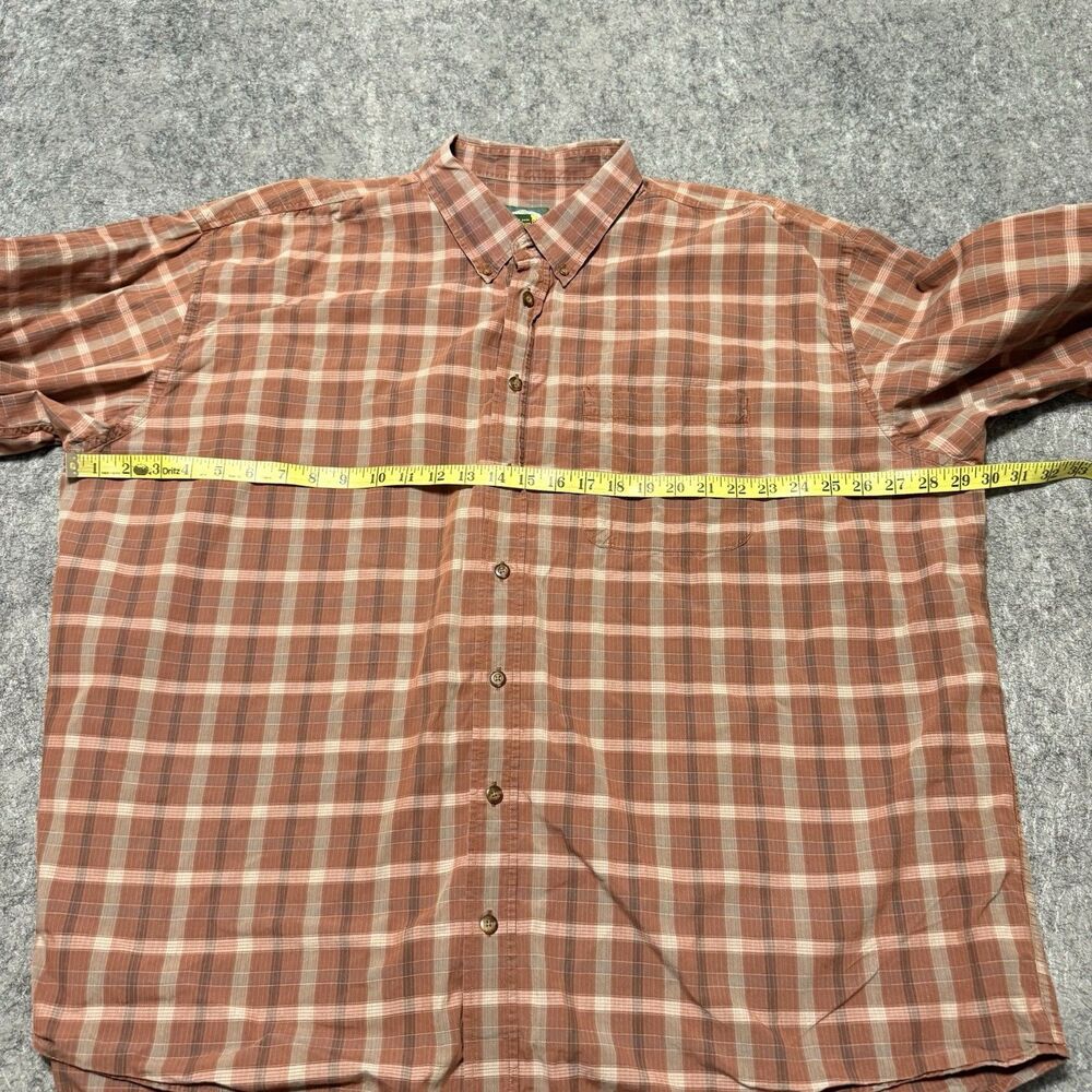 Vintage Cabelas 3XLT Plaid Shirt Mens Long Sleeve 90s Y2K Gorpcore Cotton - Picture 2 of 5